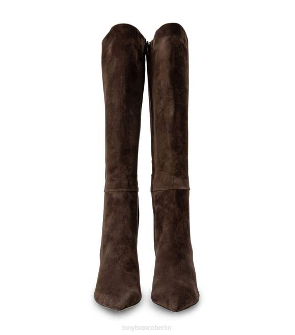 kniehohe Stiefel| de Tony Bianco Frauen Apollo-Kalbsstiefel Espresso-Wildleder 4624443